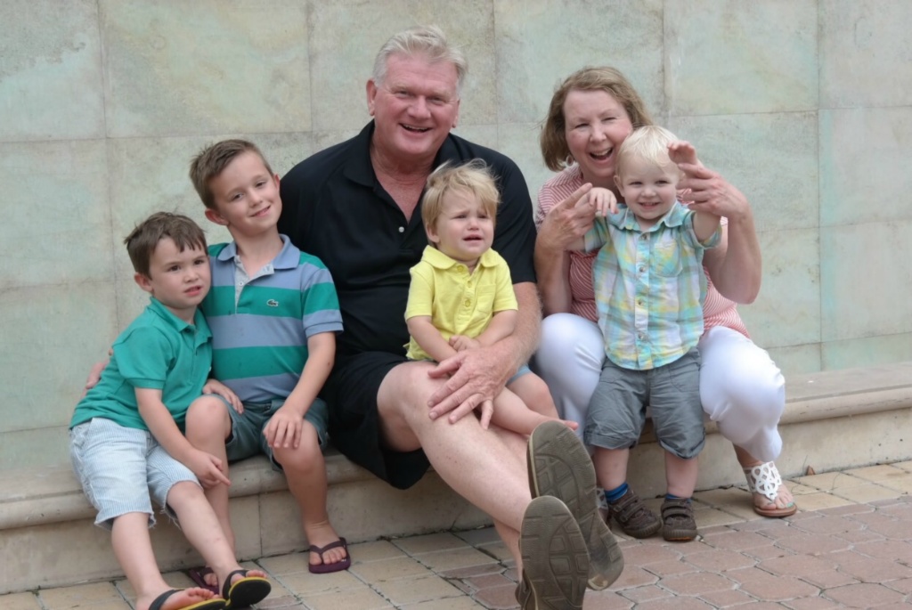 Mike and Joy (Jefferson) Roll and grandkids (2 more on the way) 2015
